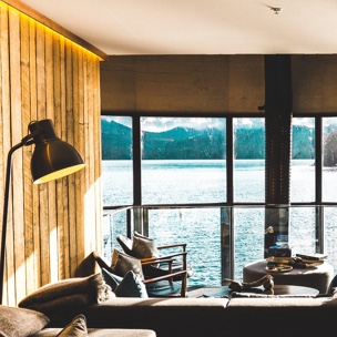 Living room at a beach resort